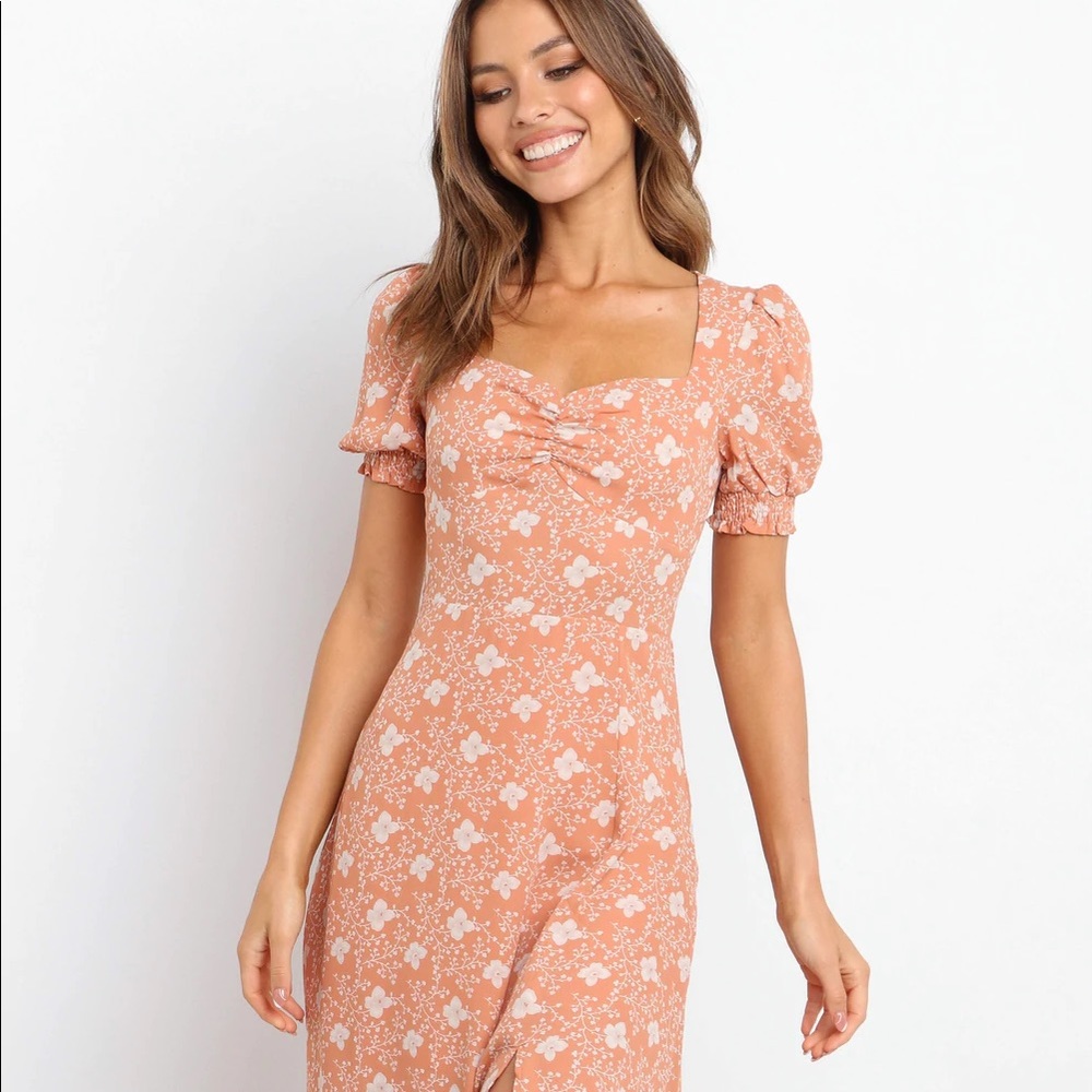 Ideashia Dress-Orange Petal&Pup